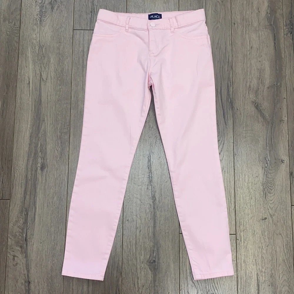 Children's Place Girls Powder Pink 4-Pocket Jeans Sz 10